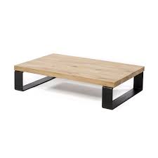 Synonyme de convivialité, la table basse dévoile un très beau plateau « live edge » en chêne la table basse est livrée chez vous démontée. Table Basse Antibes En Chene For Me Lab