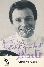 Autograph Autograph Card Hand Signed Adriano Valle J1.64