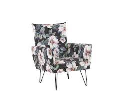 Maybe you would like to learn more about one of these? Armchair Floral Pattern Black Ribe Beliani De