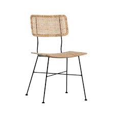 Simple Rattan Iron Dining Chair In 2020 Rattan Dining Chairs Chair Dining Chairs