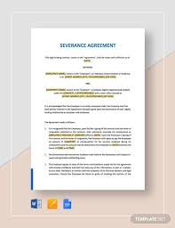 Sophie moench may 1, 2021 letter. 8 Sample Severance Agreement Templates Pdf Docs Word Free Premium Templates