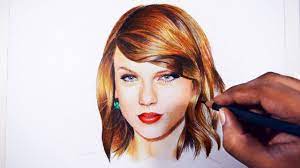 The drawing may be purchased as wall … Taylor Swift Colored Pencil Drawing Youtube