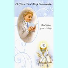 These unique first communion gift ideas are great for boys, girls, or both and reflect the beauty of the catholic faith and this sacrament. On Your First Holy Communion Boys Gift Card Dj Catholic Gifts