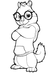 Alvin And The Chipmunks Coloring Pages