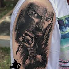 B happy you found the golden ticket and knew the secret handshake! Spartan Warrior Tattoo Realism Goa Tattoo Center