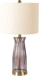 Surya Louisiana Silver/White Lamp