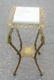 Maybe you would like to learn more about one of these? Superb Victorian Brass Bronze Plant Fern Stand Pedestal Table Onyx Top Florals Ebay