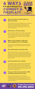 Dry them completely and then replace them in the kitchen chimney. 6 Ways To Properly Maintain Your Chimney Fireplace Infographic Crofton Md Pasadena Md Severna Park Md Clean Sweep Of Anne Arundel County