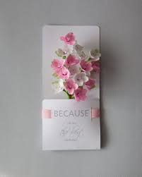 Luxury 3d Card To The Best Mom Paper Sakura Flowers Personalized Gift For Mom Paper Flowers Pop Up Flower Cards Flower Cards