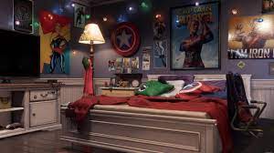 Bedroom themes kids bedroom bedroom decor bedroom ideas bedroom pictures marvel bedroom spiderman bedrooms iron man avengers room. Marvel S Avengers Backgrounds Released For Video Calls Here S Every Easter Egg We Could Find Gamesradar
