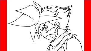 How To Draw Kai Hiwatari From Beyblade - Step By Step Drawing - Youtube