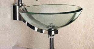 Along with offering a place to hold extra toilet paper, boxes of tissues and other necessities, shelves for bathrooms come in a variety of designs. Sinks Bathoom Bowl Glass Sink With Chrome Trim For Small Bathroom Solo Glass Sink Glass Bathroom Sink Small Bathroom Sinks