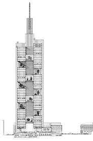 Roger preston with p&a petterson ahrens (mechanical engineering), schad & hölzel (electrical engineering). Commerzbank Headquarters Projects Foster Partners Tower Design Architectural Section Layout Architecture