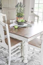 Antique Dining Table Updated With Chalk Paint Antique Dining Tables Painted Kitchen Tables Painted Dining Table