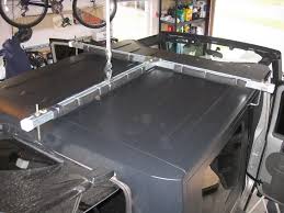 Some can go up to 450 pounds. Jeep Wrangler Jk How To Build A Hardtop Hoist Storage System Jk Forum