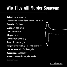 Our bodies are made up of trillions of cells grouped to form tissues and organs. Why The Zodiac Signs Will Murder Someone