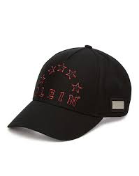 Visor Hat Visor Black Stars Philipp Plein Outlet
