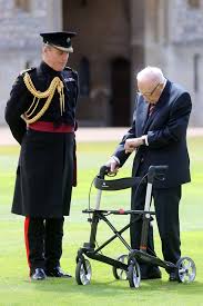 The centenarian fundraiser's home county proudly remembers a true legend who inspired the world. The Queen Knights Captain Tom Moore In Her First Face To Face Meeting Since March Mirror Online