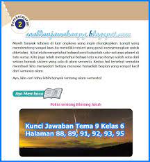 Cara memberikan materi sbdp powerpoint dan pdf kelas 6. Kunci Jawaban Buku Tematik Tema 9 Kelas 6 Subtema 2 Halaman 88 89 91 92 93 95 Soal Dan Jawaban