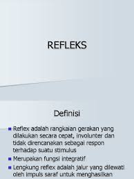 Lengkung refleks adalah jalur yang dilewati proses reflex/ gerak refleks.rangsangan yang diakibatkan oleh perubahan lingkungan di dalam ataupun di luar tubuh akan menimbulkan respon. Lengkung Reflek