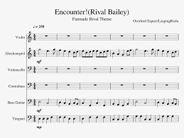 .can get online sheet music for the beetlejuice movie theme, it has no lyrics because it doesn't need them but i need the sheets so i can memorize it all. Fanmade Rival Theme Sheet Music For Violin Percussion Png Image Transparent Png Free Download On Seekpng