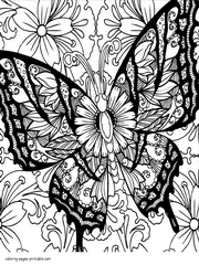 100% free spring coloring pages. 30 Butterfly Coloring Pages For Adults New