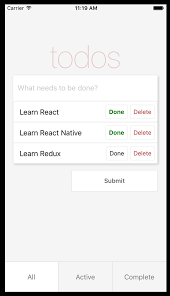 It doesn't actually do anything. Chapter 3 Building Your First React Native App React Native In Action