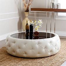 Shop 12 top abbyson coffee tables and earn cash back from retailers such as overstock all in one place. Abbyson Royala Leather Round Coffee Table In White Walmart Com Walmart Com