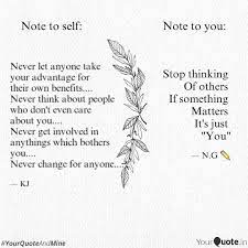 Stop Thinking Of Others Quotes Writings By Monnu Goyal Yourquote