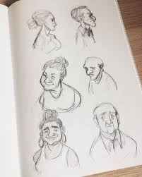 Yenthe Joline Art Drawing People Drawing Practice Old People Cartoon