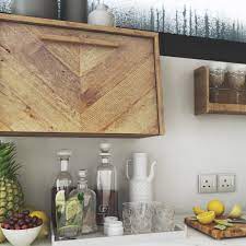 The bar includes a mini fridge and wine refrigerator for easy access to beverages. The Bedroom With The Mini Bar On Behance