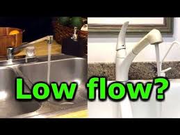 low water pressure, kitchen faucet