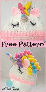 Diy4ever Cute Crochet Unicorn Hat Free Pattern Freecrochetpatterns Hat Unicorn Crochet Unicorn Hat Crochet Unicorn Pattern Free Crochet Unicorn Pattern