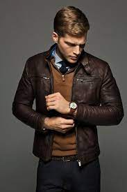 How To Wear The Leather Jacket Paul Mcgregor Heren Leren Jas Herenmode Informeel Mannen Winter Mode