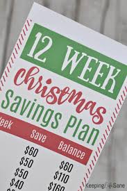 Hence, the christmas saving plan was designed specifically to ease the financial burden at christmas. Christmas Savings Challenge Only 12 Weeks To 600 Keeping Life Sane