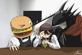 Kobeni suddenly dislikes burgers (SallltyArt) : r/ChainsawMan