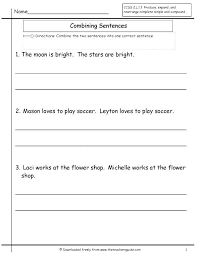 Free Worksheets Library Download And Print On Copying Sentences Exercises Worksheet Collectio Writing Sentences Worksheets Combining Sentences Sentence Writing