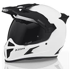 klim krios karbon with sena element matte white helmet