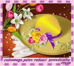 Gify I Obrazki Na Dni Tygodnia Wierszyki I Gify Poniedzialek Easter Hats Easter Bonnet Pretty Hats
