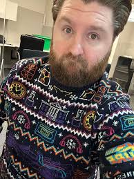Today's Christmas sweater. : r/BacktotheFuture