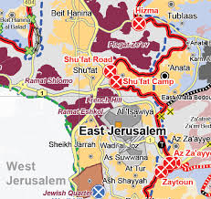 Pārvietotu karti, izmantojot peles kursoru. Jerusalem Shuafat Karte Bettina Louis
