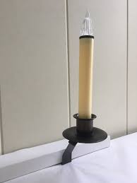 Window Candle Cambridge Slant Bracket Battery Light Bronze Dusk To Dawn Sensor
