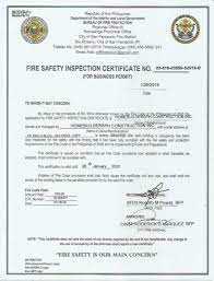 2 commencement this act commences on 1 january 2012. Fire Safety Inspection Certificate Sample
