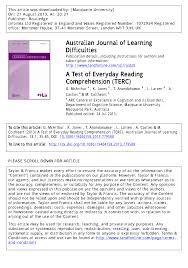 Ielts reading is the most important module of ielts test. Pdf A Test Of Everyday Reading Comprehension Terc