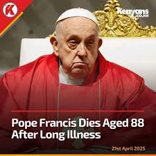 BREAKING NEWS: Pope Francis Dies Aged 88 After Long Illness