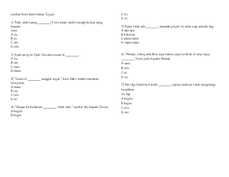 Buku teks kata ganti nama. Latihan Kata Ganti Nama Tunjuk