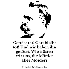 Jahrelang war ich nur ahnung in dir. Nietzsche Gott Ist Tot Gott Bleibt Tot Und Wir Thermobecher Spreadshirt