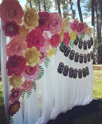 60th Birthday Flowers And Balloons Paper Flower Birthday Backdrops Beauty And The Beast Theme Birthday Backdrop 60th Birthday Party Paper Flower Wall