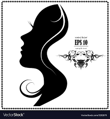 Beautiful Female Face Silhouette In Profile Download A Free Preview Or High Quality Adobe Illustrator Ai Woman Face Silhouette Female Face Drawing Woman Face