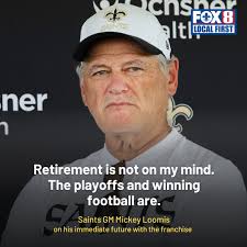 Saints VP Mickey Loomis said he knows how much the team's success impacts  the city and takes it personally when they aren't successful.